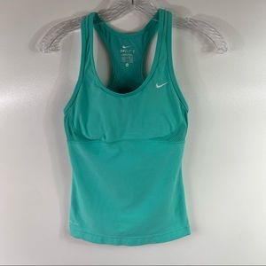 Nike Dri-Fit Aqua/Mint Racerback Tank Top Size XS